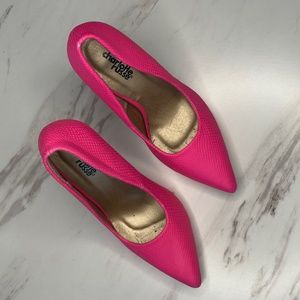 Hot pink pumps - Charlotte Russe Size 6